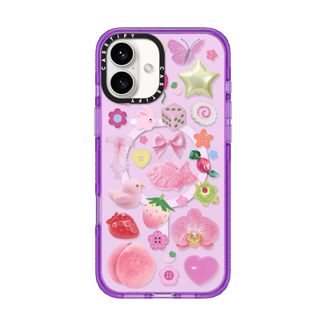 CASETiFY iPhone 16 Plus Case パープル Impact Case MagSafe Compatible Sweet Charmed Dreams casetify_artist CASETiFY iPhone 16 Plus Case パープル Impact Case MagSafe Compatible Sweet Charmed Dreams casetify_artist