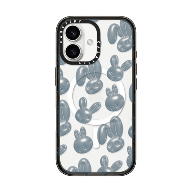 CASETiFY iPhone 16 ケース ブラック インパクトケース MagSafe対応 Pixelated Bunny casetify_artist Father's Day CASETiFY iPhone 16 ケース ブラック インパクトケース MagSafe対応 Pixelated Bunny casetify_artist Father's Day