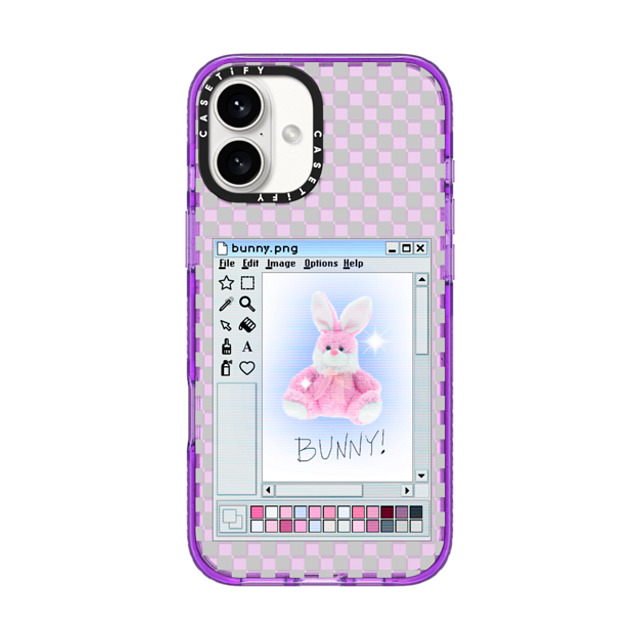 CASETiFY iPhone 16 Plus Case パープル Impact Case Bunny. png casetify_artist CASETiFY iPhone 16 Plus Case パープル Impact Case Bunny. png casetify_artist