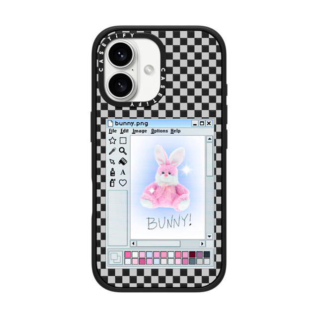 CASETiFY iPhone 16 Case Matte Black Impact Case MagSafe Compatible Bunny. png casetify_artist Father's Day CASETiFY iPhone 16 Case Matte Black Impact Case MagSafe Compatible Bunny. png casetify_artist Father's Day