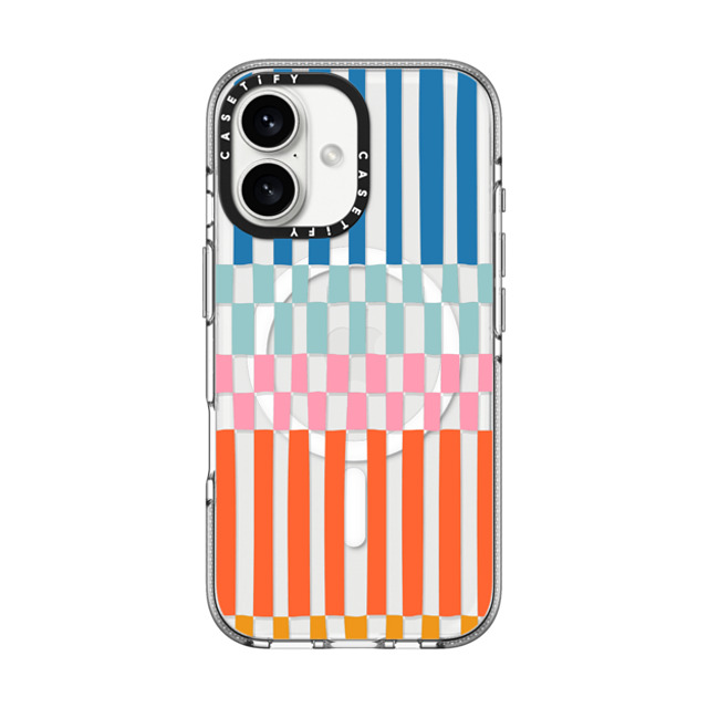CASETiFY iPhone 16 Case クリア クリア ケース MagSafe対応 Checkered,Line Art Checkered,Line Art Sunday checkers Father's Day CASETiFY iPhone 16 Case クリア クリア ケース MagSafe対応 Checkered,Line Art Checkered,Line Art Sunday checkers Father's Day