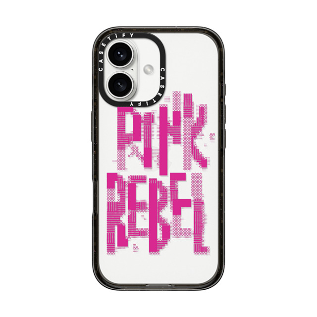 CASETiFY iPhone 16 ケース ブラック インパクトケース Typography,Y2K Y2K,Typography Pink Rebel Father's Day CASETiFY iPhone 16 ケース ブラック インパクトケース Typography,Y2K Y2K,Typography Pink Rebel Father's Day