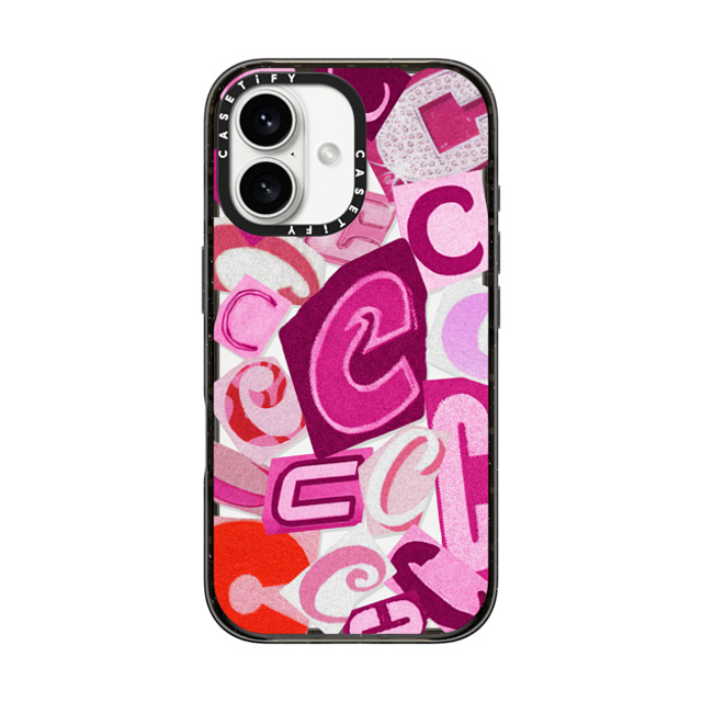 CASETiFY iPhone 16 Case Black Impact Case Pop Art ポップアート C Collage Father's Day CASETiFY iPhone 16 Case Black Impact Case Pop Art ポップアート C Collage Father's Day