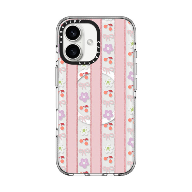 CASETiFY iPhone 16 ケース クリア クリア ケース MagSafe対応 Cherry,Floral Ribbon,Floral,Cherry Strawberry Milk Father's Day CASETiFY iPhone 16 ケース クリア クリア ケース MagSafe対応 Cherry,Floral Ribbon,Floral,Cherry Strawberry Milk Father's Day