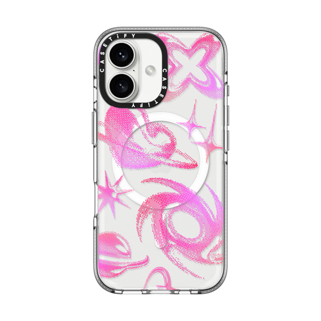 CASETiFY iPhone 16 ケース クリア クリア ケース MagSafe対応 Star,Heart Heart,Star,Y2K Y2K Bitmap Father's Day CASETiFY iPhone 16 ケース クリア クリア ケース MagSafe対応 Star,Heart Heart,Star,Y2K Y2K Bitmap Father's Day