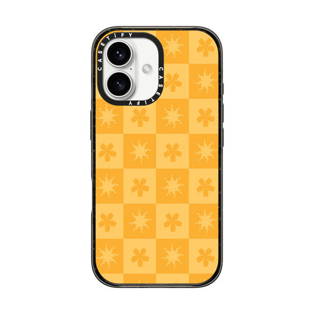 CASETiFY iPhone 16 Case Black Impact Case MagSafe Compatible Sun or Flower casetify_artist CASETiFY iPhone 16 Case Black Impact Case MagSafe Compatible Sun or Flower casetify_artist