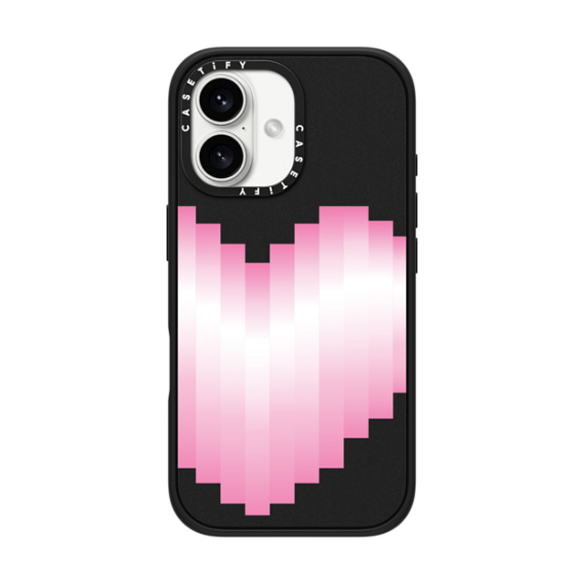 CASETiFY iPhone 16 ケース マットブラック インパクトケース MagSafe対応 Heart Heart 8-beat Heart Father's Day CASETiFY iPhone 16 ケース マットブラック インパクトケース MagSafe対応 Heart Heart 8-beat Heart Father's Day