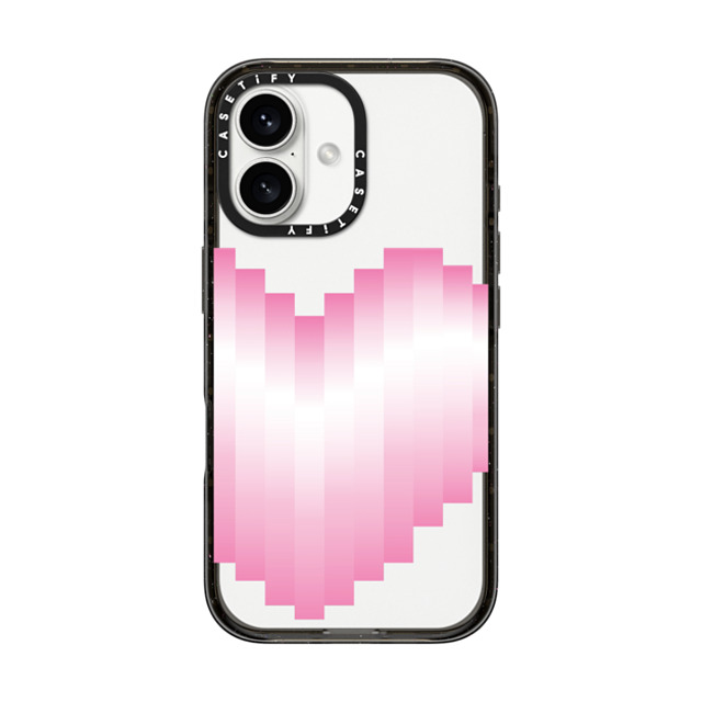 CASETiFY iPhone 16 Case ブラック インパクトケース Heart Heart 8-beat Heart Mother's Day CASETiFY iPhone 16 Case ブラック インパクトケース Heart Heart 8-beat Heart Mother's Day