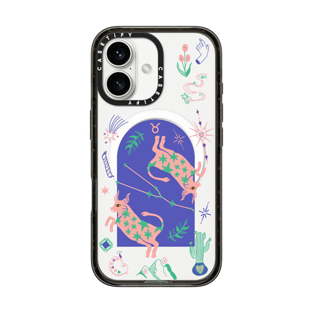 CASETiFY iPhone 16 ケース ブラック インパクトケース MagSafe対応 Taurus casetify_artist Father's Day CASETiFY iPhone 16 ケース ブラック インパクトケース MagSafe対応 Taurus casetify_artist Father's Day