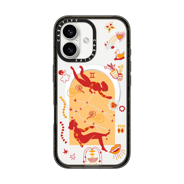 CASETiFY iPhone 16 ケース ブラック インパクトケース MagSafe対応 Gemini casetify_artist Father's Day CASETiFY iPhone 16 ケース ブラック インパクトケース MagSafe対応 Gemini casetify_artist Father's Day