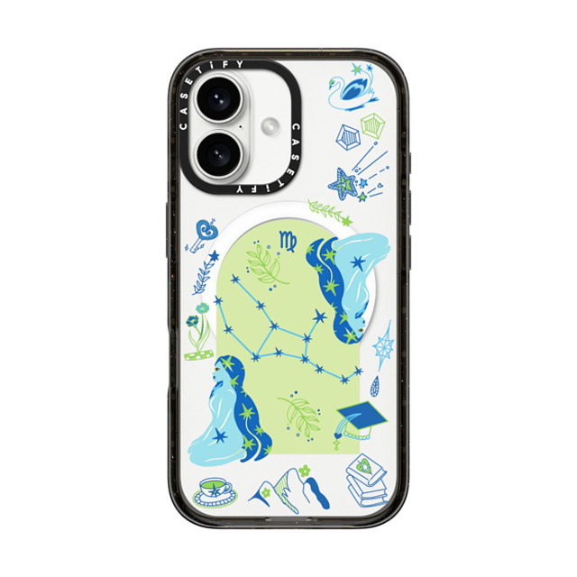 CASETiFY iPhone 16 ケース ブラック インパクトケース MagSafe対応 Virgo casetify_artist Father's Day CASETiFY iPhone 16 ケース ブラック インパクトケース MagSafe対応 Virgo casetify_artist Father's Day
