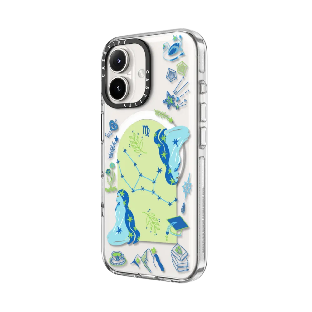 Clear iPhone 16 Case MagSafe Compatible - Virgo
