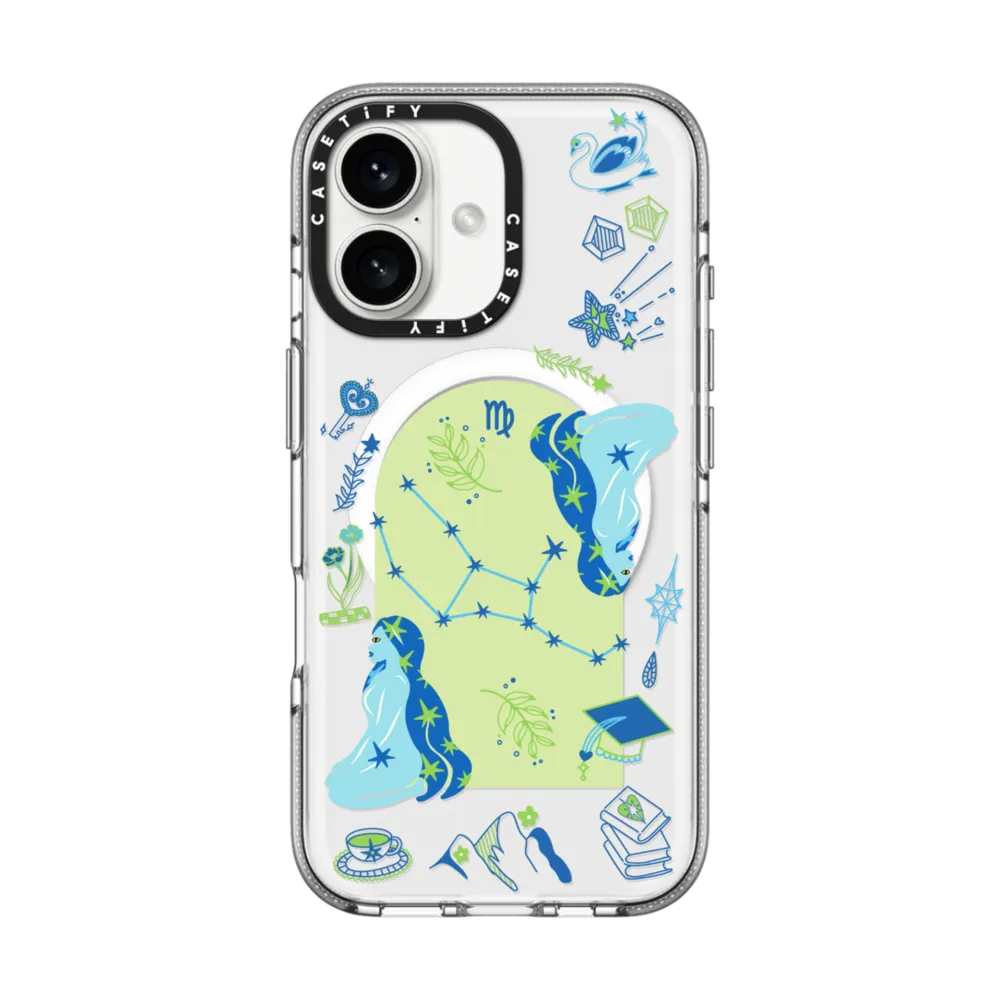 Clear iPhone 16 Case MagSafe Compatible - Virgo