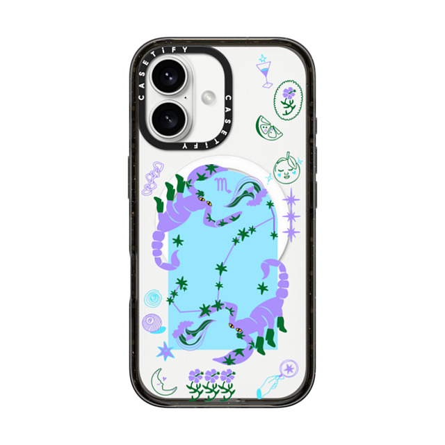 CASETiFY iPhone 16 Case Black インパクトケース MagSafe対応 Scorpio casetify_artist Father's Day CASETiFY iPhone 16 Case Black インパクトケース MagSafe対応 Scorpio casetify_artist Father's Day