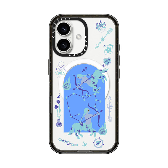 CASETiFY iPhone 16 ケース ブラック インパクトケース MagSafe対応 Sagittarius casetify_artist Father's Day CASETiFY iPhone 16 ケース ブラック インパクトケース MagSafe対応 Sagittarius casetify_artist Father's Day