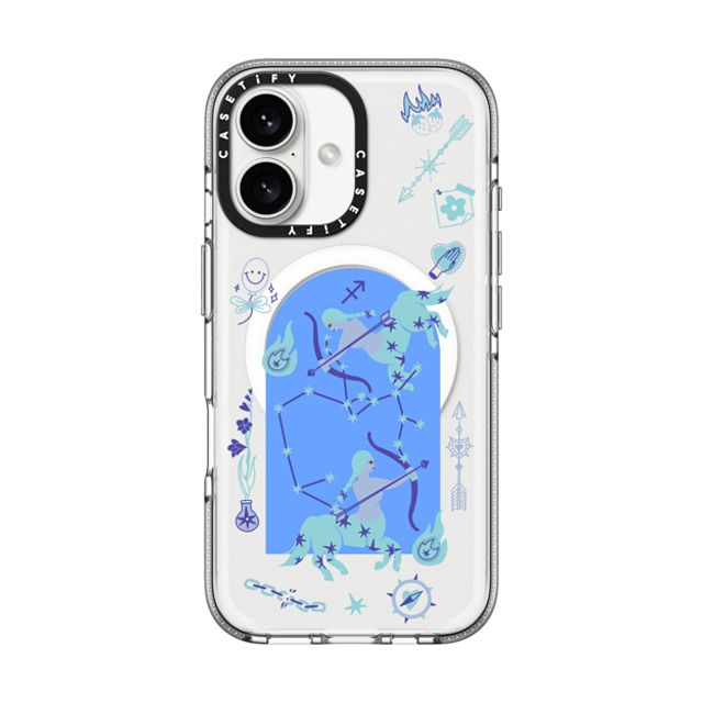 CASETiFY iPhone 16 Case クリア クリア ケース MagSafe対応 Sagittarius casetify_artist Father's Day CASETiFY iPhone 16 Case クリア クリア ケース MagSafe対応 Sagittarius casetify_artist Father's Day
