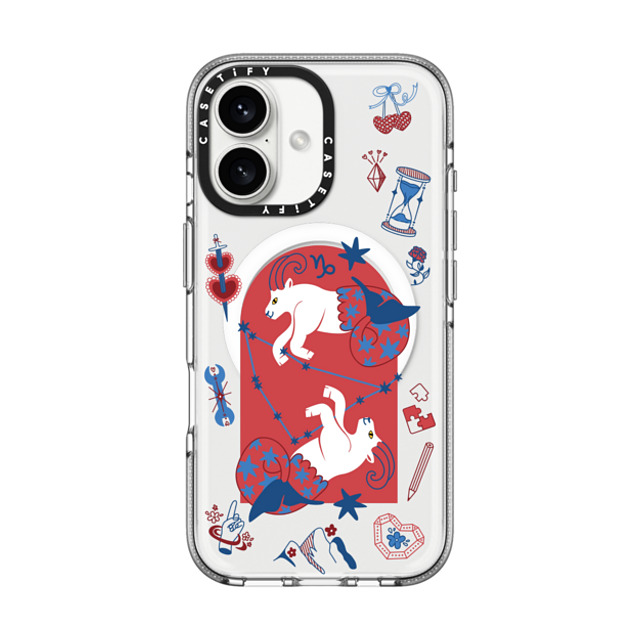CASETiFY iPhone 16 Case クリア クリア ケース MagSafe対応 Capricorn casetify_artist Father's Day CASETiFY iPhone 16 Case クリア クリア ケース MagSafe対応 Capricorn casetify_artist Father's Day