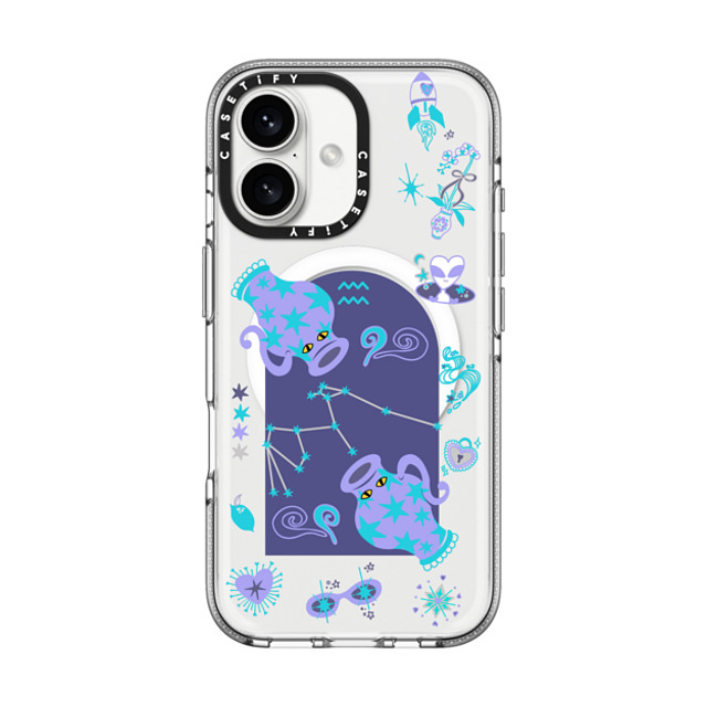 CASETiFY iPhone 16 ケース クリア クリア ケース MagSafe対応 みずがめ座 casetify_artist Father's Day CASETiFY iPhone 16 ケース クリア クリア ケース MagSafe対応 みずがめ座 casetify_artist Father's Day