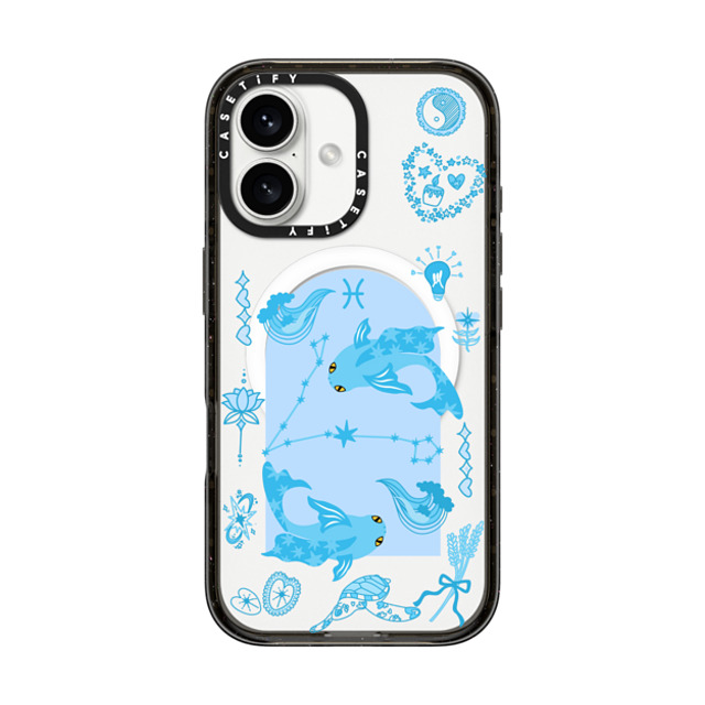 CASETiFY iPhone 16 ケース ブラック インパクトケース MagSafe対応 Pisces casetify_artist Father's Day CASETiFY iPhone 16 ケース ブラック インパクトケース MagSafe対応 Pisces casetify_artist Father's Day