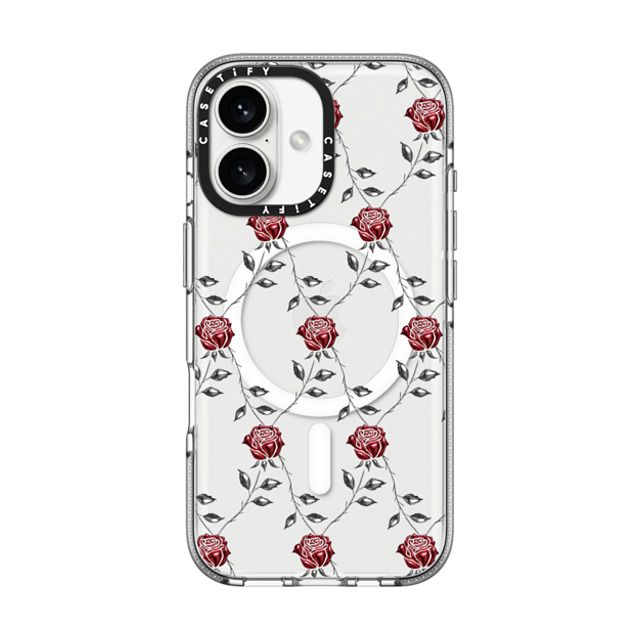 CASETiFY iPhone 16 Case クリア クリア ケース MagSafe対応 Metallic Rose casetify_artist Back to School CASETiFY iPhone 16 Case クリア クリア ケース MagSafe対応 Metallic Rose casetify_artist Back to School