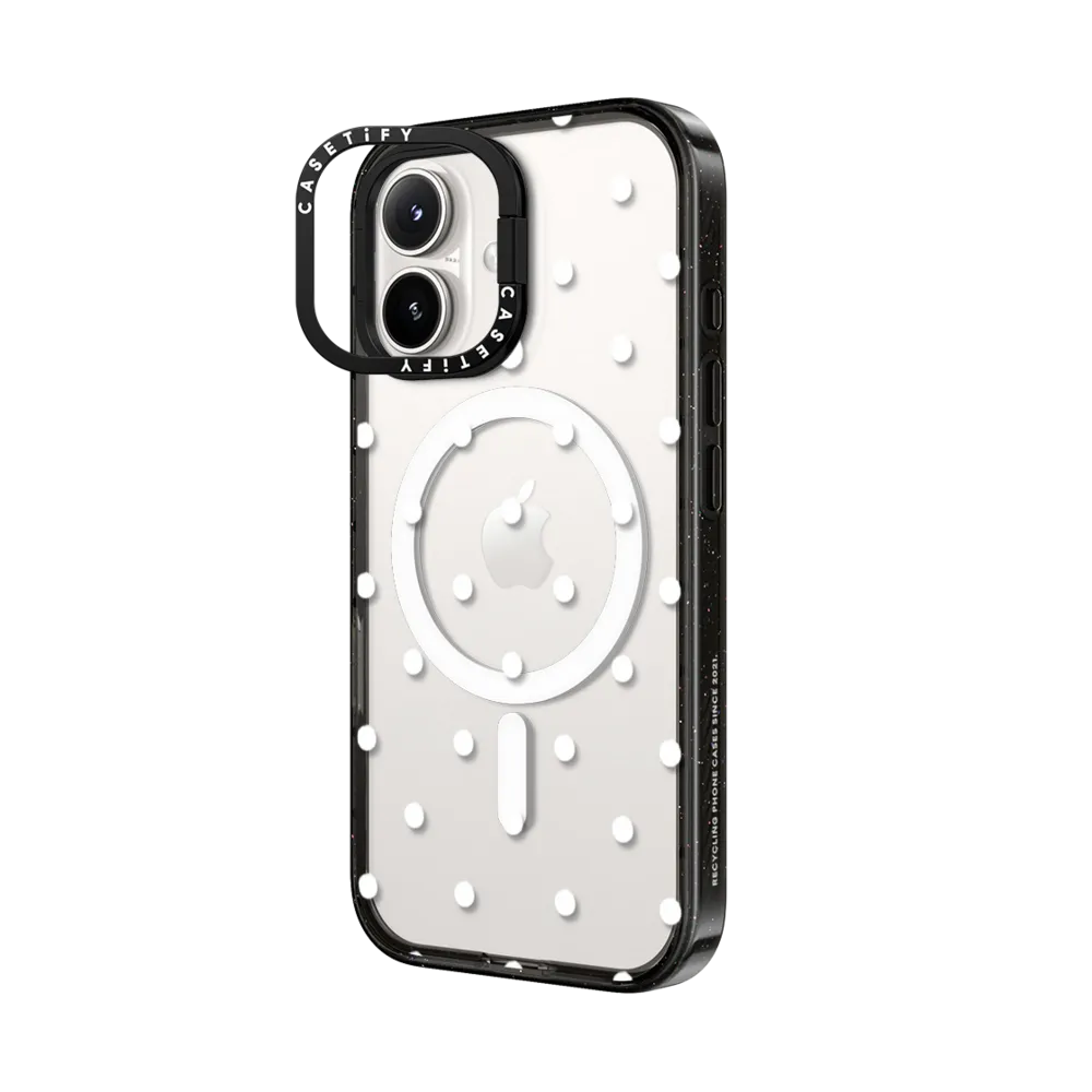 Impact Ring Stand iPhone 16 Plus Case MagSafe Compatible - Classic Dottie Phone Case