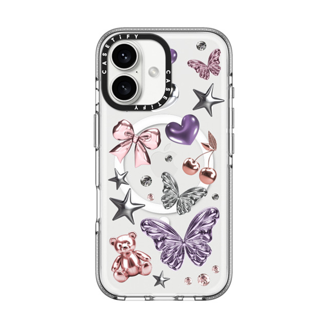 CASETiFY iPhone 16 ケース クリア クリア ケース MagSafe対応 Metallic Dream casetify_artist Back to School CASETiFY iPhone 16 ケース クリア クリア ケース MagSafe対応 Metallic Dream casetify_artist Back to School