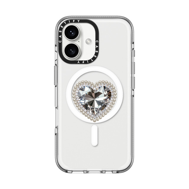 CASETiFY iPhone 16 Case クリア クリア ケース MagSafe対応 Jewel Heart casetify_artist Back to School CASETiFY iPhone 16 Case クリア クリア ケース MagSafe対応 Jewel Heart casetify_artist Back to School