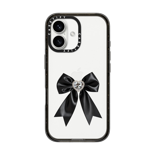 CASETiFY iPhone 16 ケース ブラック インパクトケース Black Satin Ribbon casetify_artist Back to School CASETiFY iPhone 16 ケース ブラック インパクトケース Black Satin Ribbon casetify_artist Back to School