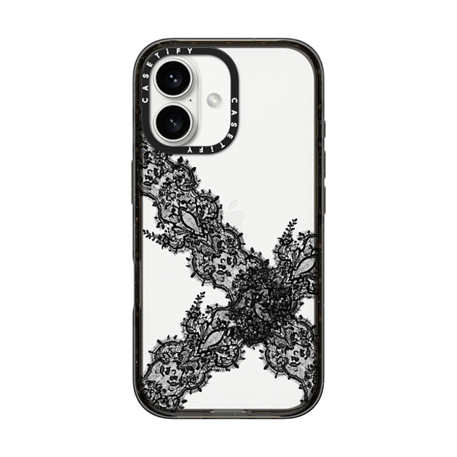 CASETiFY iPhone 16 Case ブラック インパクトケース Pattern,Bowcore Bowcore,Coquette,Pattern Lace New iPhone CASETiFY iPhone 16 Case ブラック インパクトケース Pattern,Bowcore Bowcore,Coquette,Pattern Lace New iPhone
