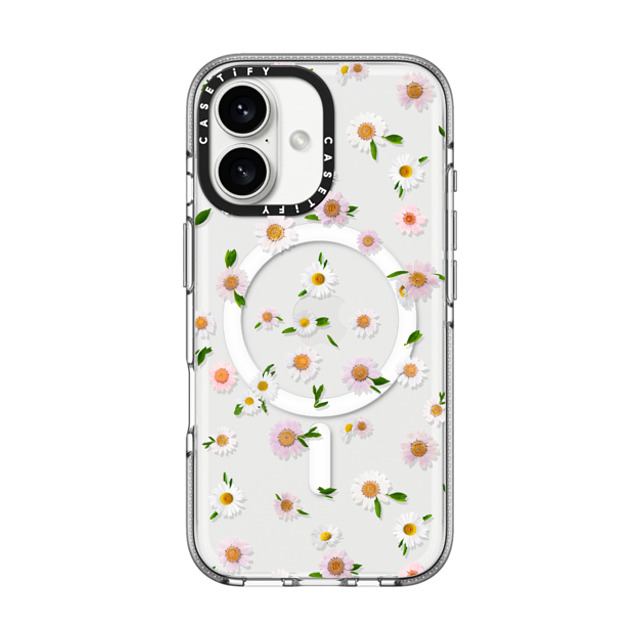 CASETiFY iPhone 16 Case クリア インパクト クリアケース MagSafe対応 Floral フローラル Pressed flowers daisy New iPhone CASETiFY iPhone 16 Case クリア インパクト クリアケース MagSafe対応 Floral フローラル Pressed flowers daisy New iPhone