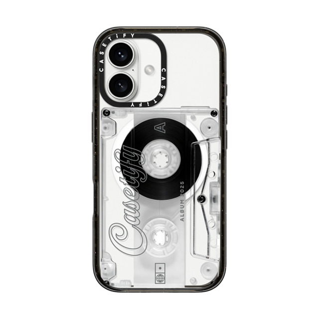 CASETiFY iPhone 16 ケース ブラック インパクトケース MagSafe対応 Typography タイポグラフィ Audio Cassette Back to School CASETiFY iPhone 16 ケース ブラック インパクトケース MagSafe対応 Typography タイポグラフィ Audio Cassette Back to School