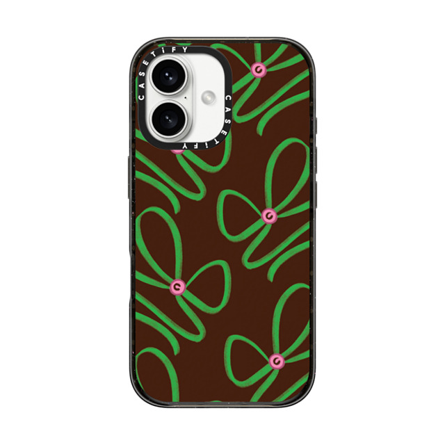 CASETiFY iPhone 16 ケース ブラック インパクトケース MagSafe対応 Ribbon,Bowcore Bowcore,Ribbon Green Bows Back to School CASETiFY iPhone 16 ケース ブラック インパクトケース MagSafe対応 Ribbon,Bowcore Bowcore,Ribbon Green Bows Back to School