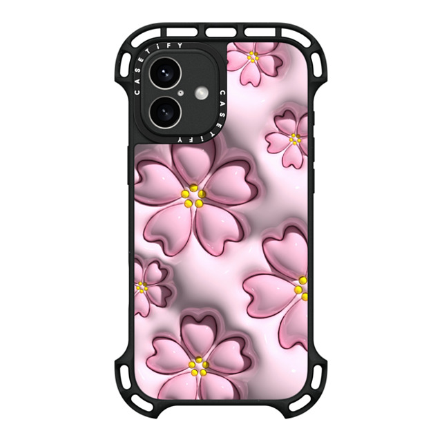 CASETiFY iPhone 16 Plus Case Black ウルトラ バウンスケース MagSafe対応 フローラル Sakura CASETiFY iPhone 16 Plus Case Black ウルトラ バウンスケース MagSafe対応 フローラル Sakura