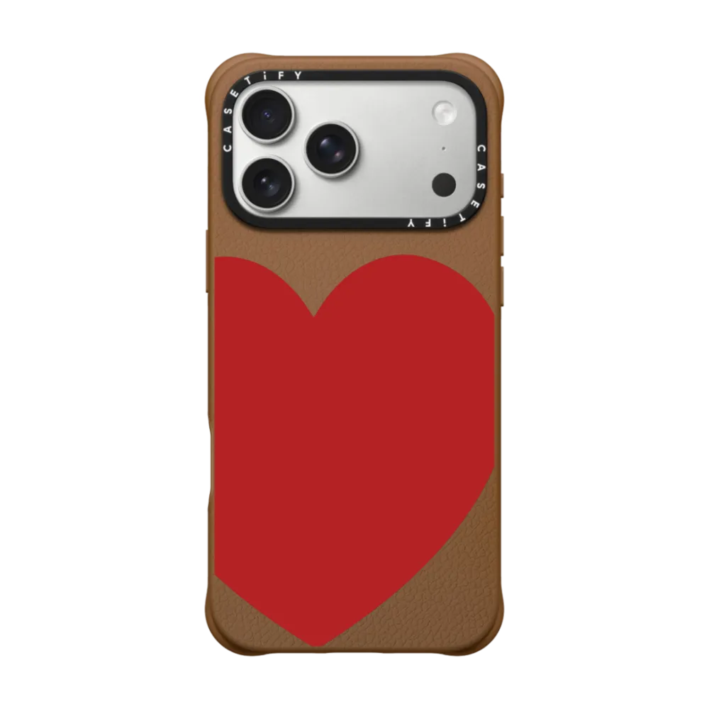 BioVeg iPhone 17 Pro Max Case MagSafe Compatible - Red Heart