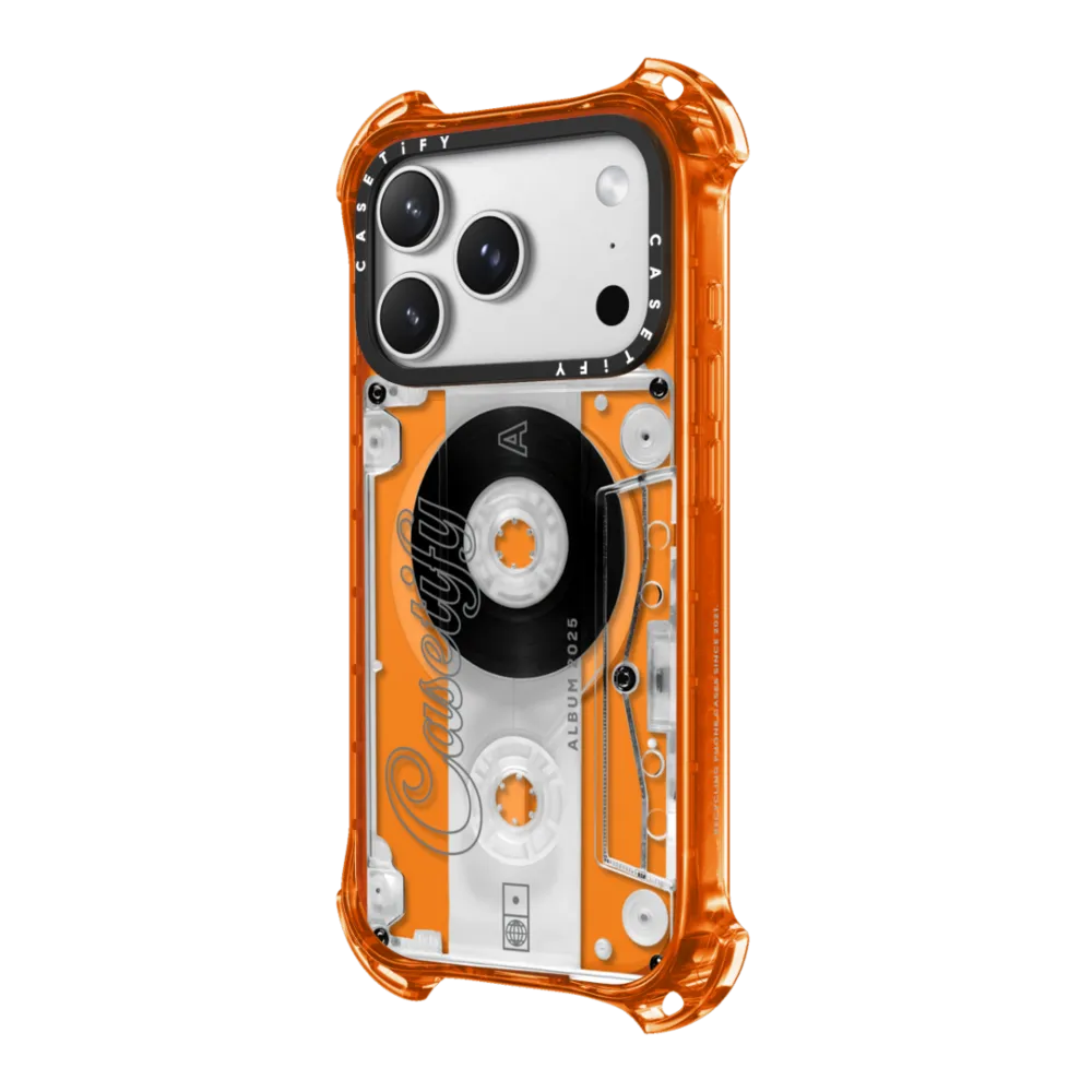 Bounce iPhone 17 Pro Case MagSafe Compatible - Audio Cassette
