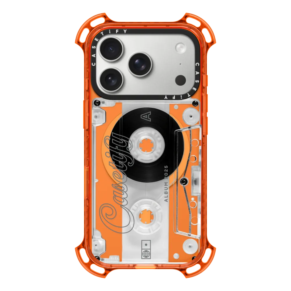 Bounce iPhone 17 Pro Case MagSafe Compatible - Audio Cassette
