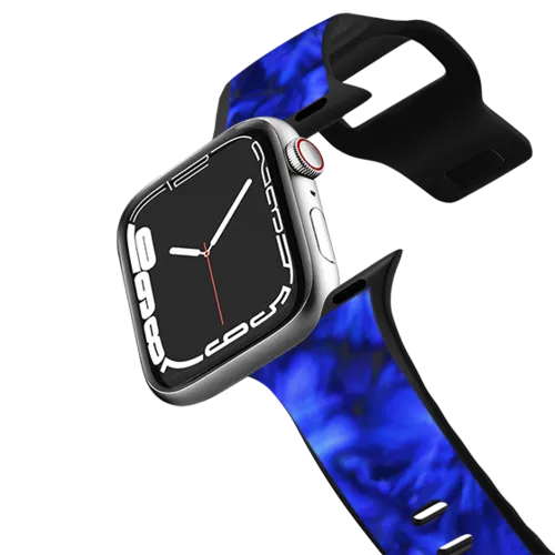 Apple Watch Series 7-9 (45mm) - Floral Spell - Dainty Blue