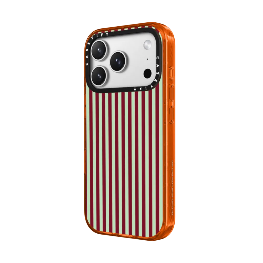 Impact iPhone 17 Pro Max Case MagSafe Compatible - Retro Stripes