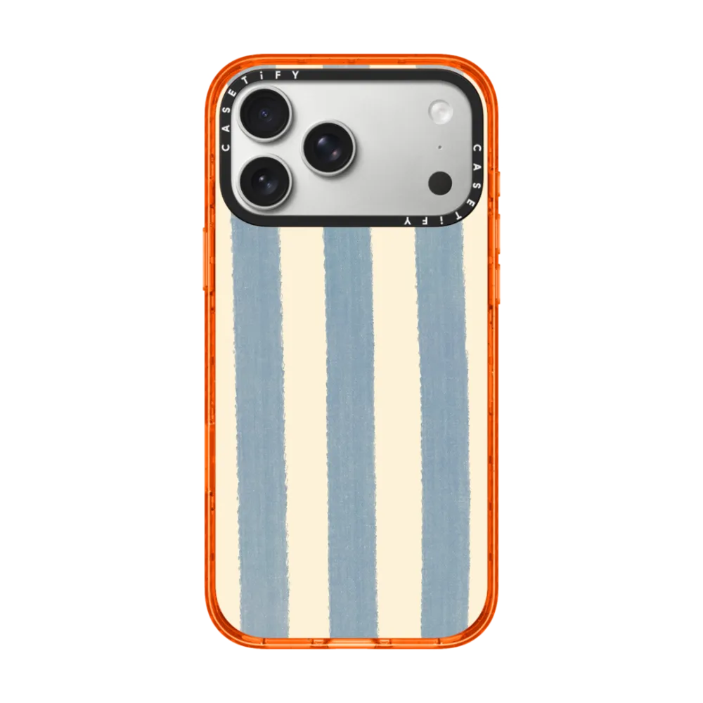 Impact iPhone 17 Pro Max Case MagSafe Compatible - Blue Stripes