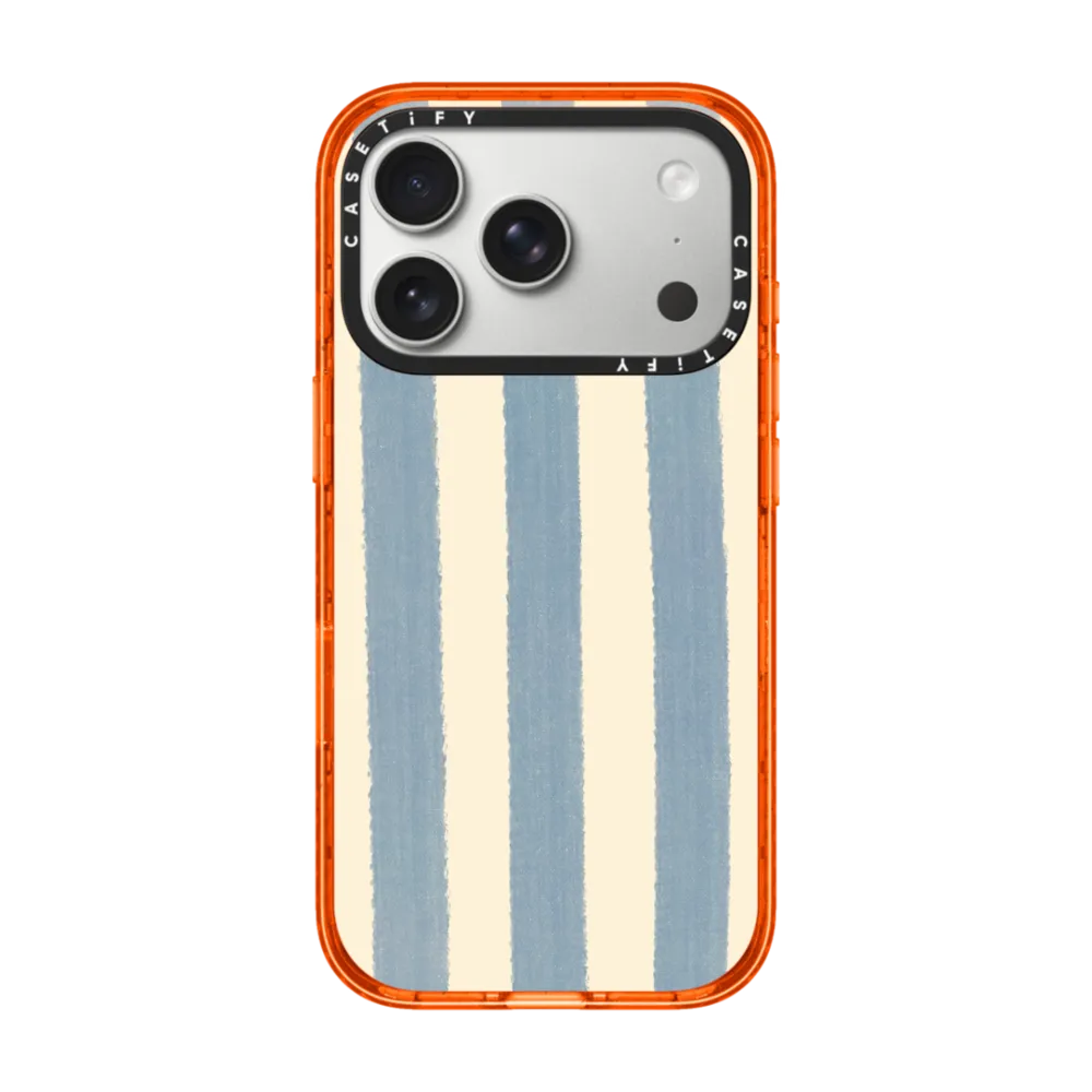 Impact iPhone 17 Pro Case MagSafe Compatible - Blue Stripes