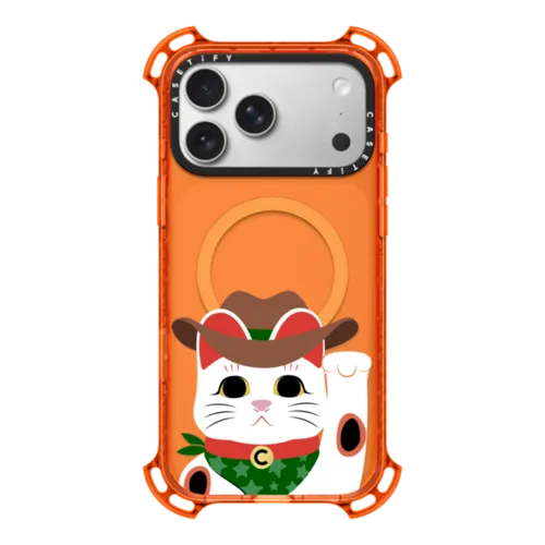 iPhone 17 Pro Max - Waving Lucky Cat - Cowboy
