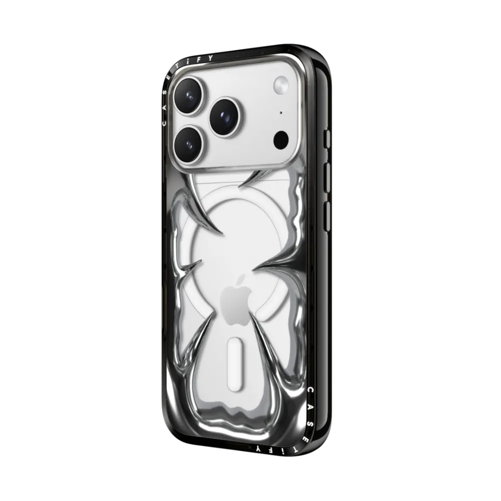 Compact iPhone 17 Pro Max Case MagSafe Compatible - Metal Crush Frame