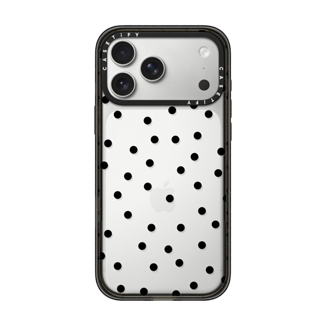 CASETiFY iPhone 17 Pro Max �P�[�X �u���b�N �C���p�N�g�P�[�X dot dot Chaotic Charm Phone Case
