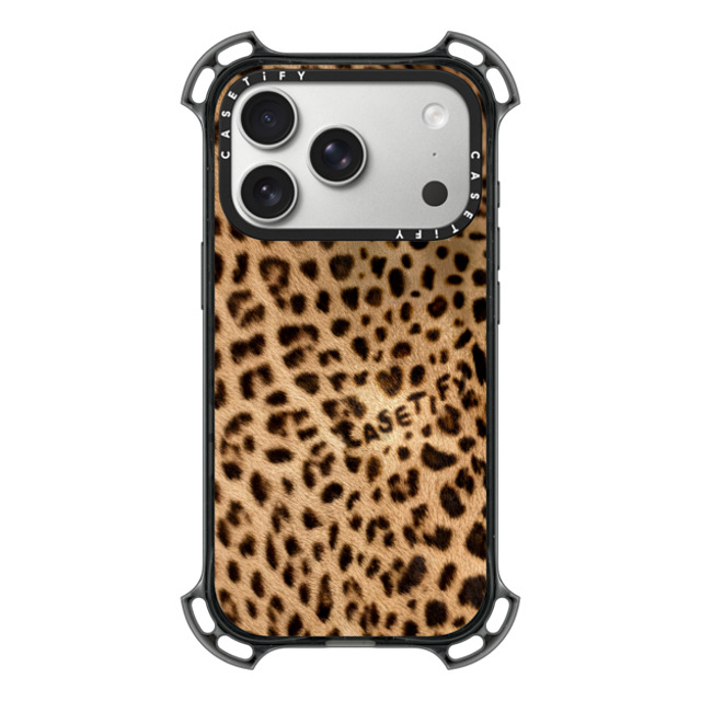 CASETiFY iPhone 17 Pro Case Black バウンスケース Leopard,Animal Leopard,Animal,Animal Jaguar