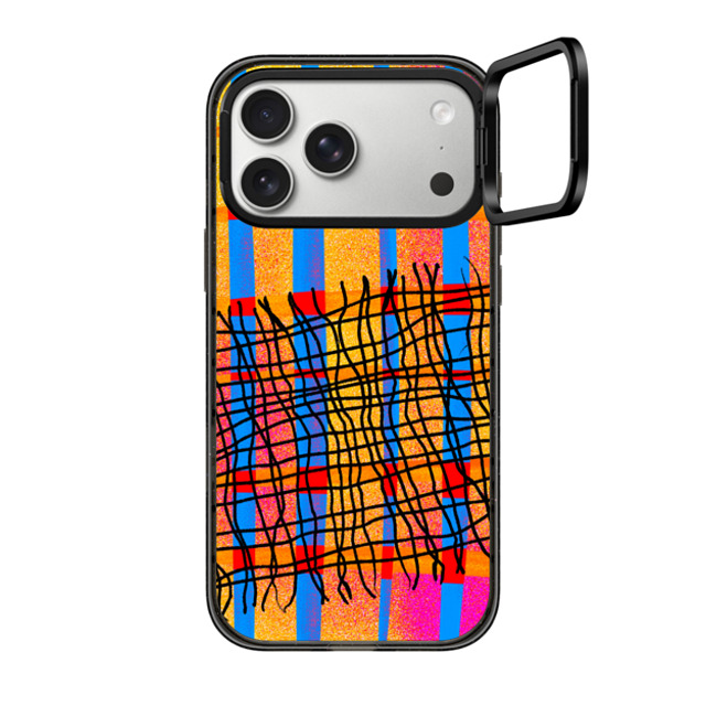 CASETiFY iPhone 17 Pro Max Case Black インパクトリングスタンドケース MagSafe対応 Checkered,Pattern Pattern,Checkered,Abstract,Stripes Blue Orange Strips CASETiFY iPhone 17 Pro Max Case Black インパクトリングスタンドケース MagSafe対応 Checkered,Pattern Pattern,Checkered,Abstract,Stripes Blue Orange Strips