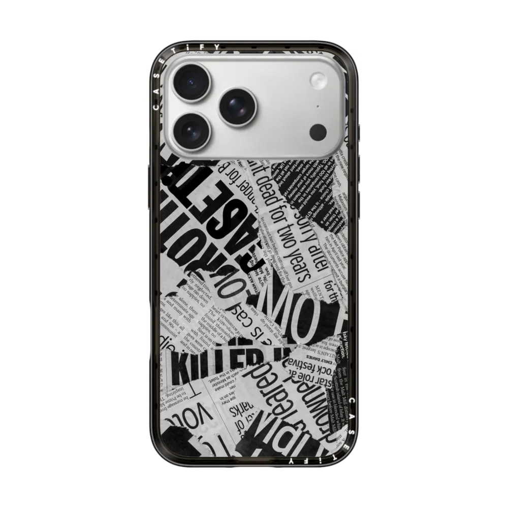 Compact iPhone 17 Pro Max Case MagSafe Compatible - Messy Collage