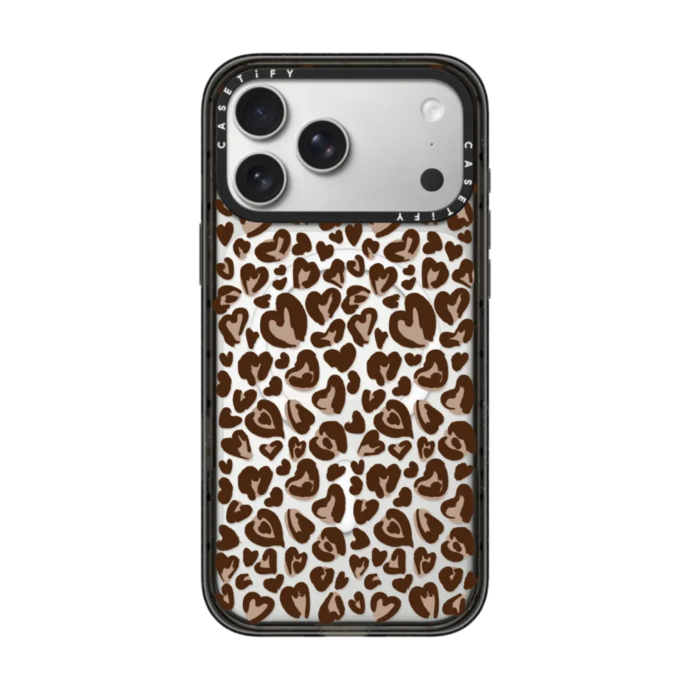Impact iPhone 17 Pro Max Case MagSafe Compatible - Leopard Love- Brown