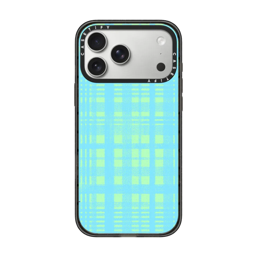 Impact iPhone 17 Pro Max Case MagSafe Compatible - Blue Gingham