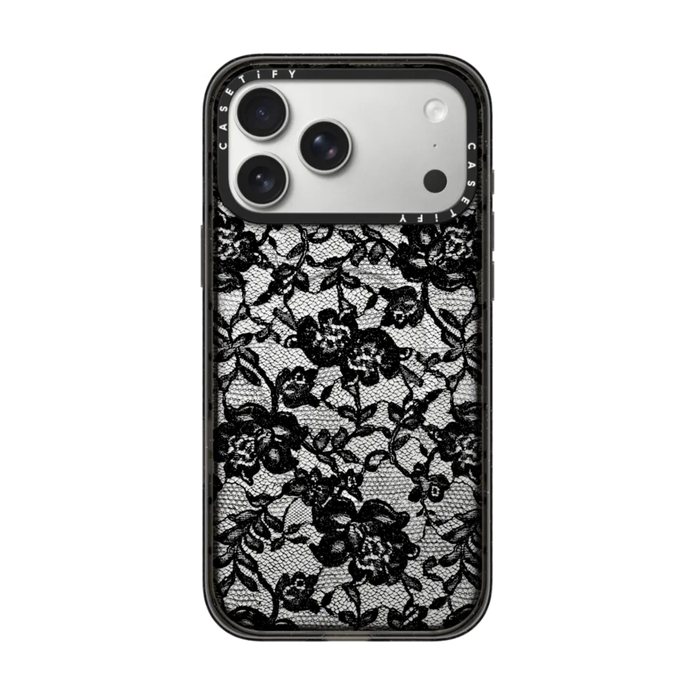 Impact iPhone 17 Pro Max Case MagSafe Compatible - Sheer Dress (Black)