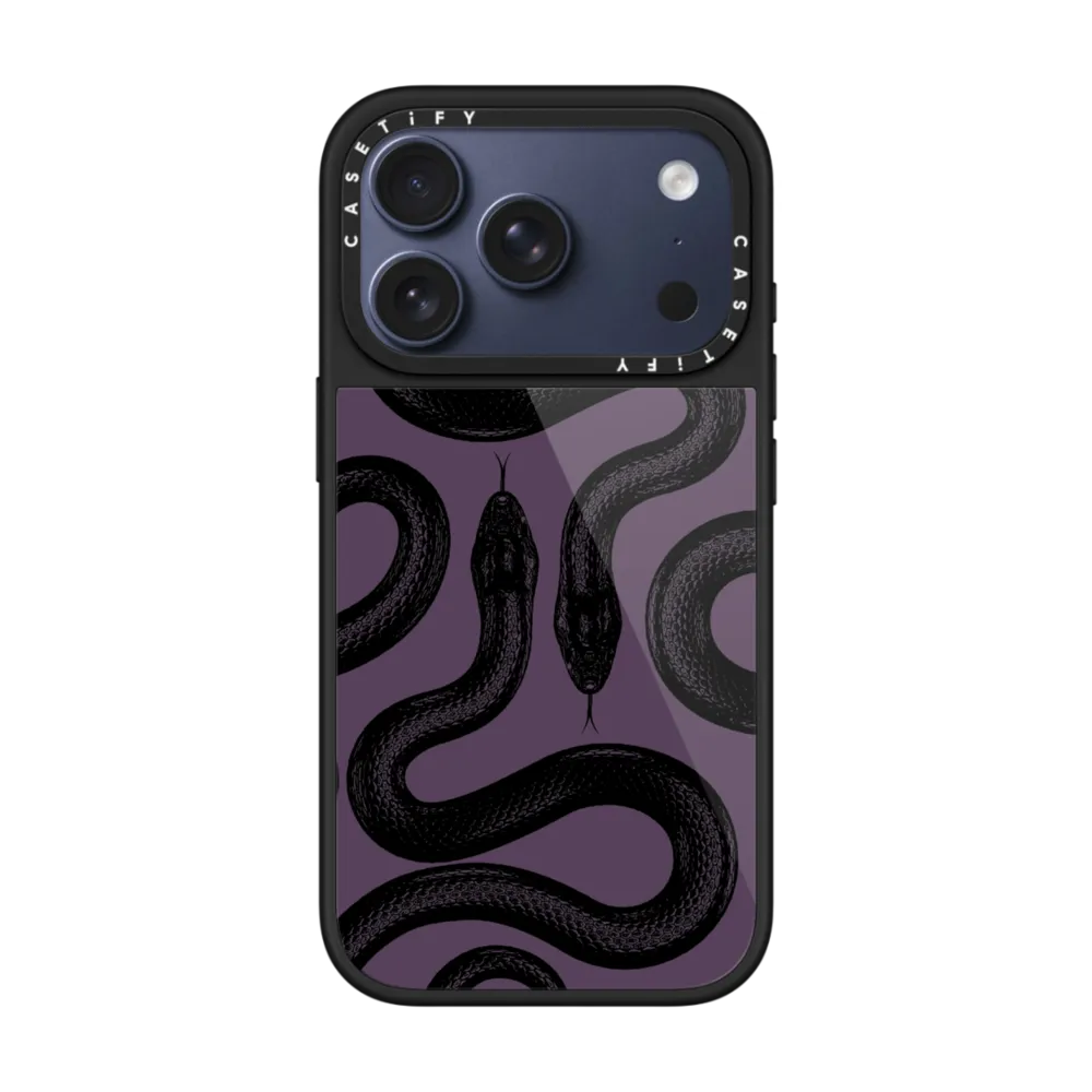 Glaze iPhone 17 Pro Case MagSafe Compatible - Black Kingsnake